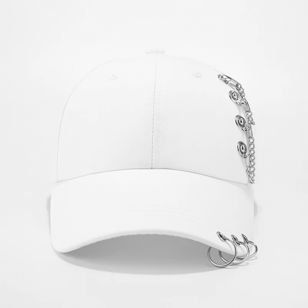 Metal Chain K-Pop Cap
